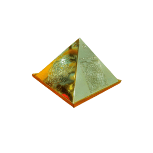 PYRAMID WITH GOLD PLATING