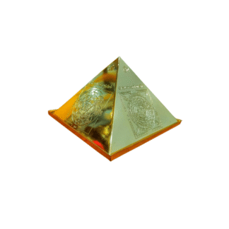 PYRAMID WITH GOLD PLATING