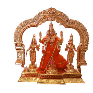 Murugan, Valli & Deivanai with Tiruvaachi